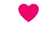 J’aime Amelia Coeur rose J’aime Amelia