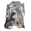Indigo Leaf Weave Pattern