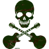 Skull & crossed Guitars