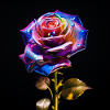 Metallic Rainbow Rose