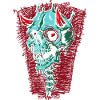 Turquoise Skull with Horns
