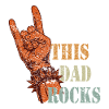 Dad Rock Design Graphic - Rocker Gift