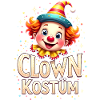 Clown Kostüm Gesicht Fasching Karneval Zirkus 