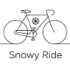 Snowy Ride Bicycle Art