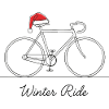 Winter Ride Bicycle Outline