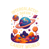 Candy Galaxy Lollipop Space Planet