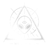 OVNI Alien Oeil Sigil Triangulaire