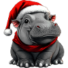 Hippos Christmas