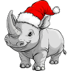 Nashorn Weihnachten