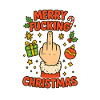 Merry Fucking Christmas Middle Finger