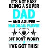 Herz + Handball – Super Papa Handball Player