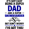 Herz + Snowboard – Super Papa Snowboarder