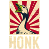 Honk - Funny Goose Propaganda Poster