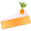 Saftiger Karottenkuchen mit witziger Deko