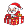 Santa Claus Gifts Comic Christmas