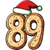 89 Number Cookie Christmas