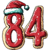 84 Number Biscuit Christmas