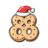 88 Number Cookie Christmas