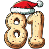 81 Number Cookie Christmas