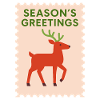 Weihnachtsgrüße Rentier Weihnachtskarte Design