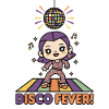 Disco Fever | Chibi Girl Tanzparty Retro 70er
