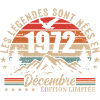 Rétro Décembre 1972 - Cadeau 53 Ans