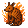 Flaming Armadillo
