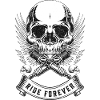 Skull Wings Ride Forever Emblem