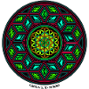 Fractale Evolution Kaléidoscope Mandala Motif Yoga