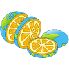 Planet Earth is an orange