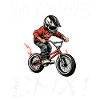 Boy loves BMX riding fun