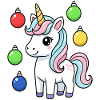 Cute Christmas Unicorn