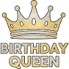 Birthday Queen – Glitter Crown Design