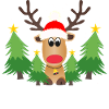 Reindeer Ho Ho Ho Christmas Trees