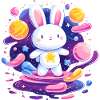 Cosmic Rabbit Star Flight