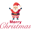Christmas Santa Motif - Merry Christmas
