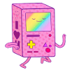 Dancing Pink Gaming Robot