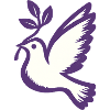 Purple Dove Emblem Olive Branch