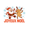 Noël Danse Santa et Renne