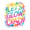 Let's Glow Crazy Retro Sunglasses