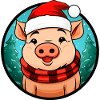 Pigs Christmas