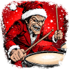 Drummer Santa Claus