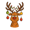 Hirsch Rudolph Merry Christmas
