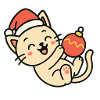 Kitten Christmas Fun Christmas Ball