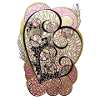 Herzornament Goldpink Blattwerk
