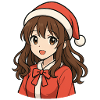 Christmas Magic Anime Girl