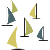 abstrakte bunte Windsurfer