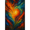 Chromatic Vortex Abstract Fire