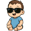 Sunglasses Baby Cartoon