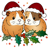 Ugly Christmas Guinea Pig Duo